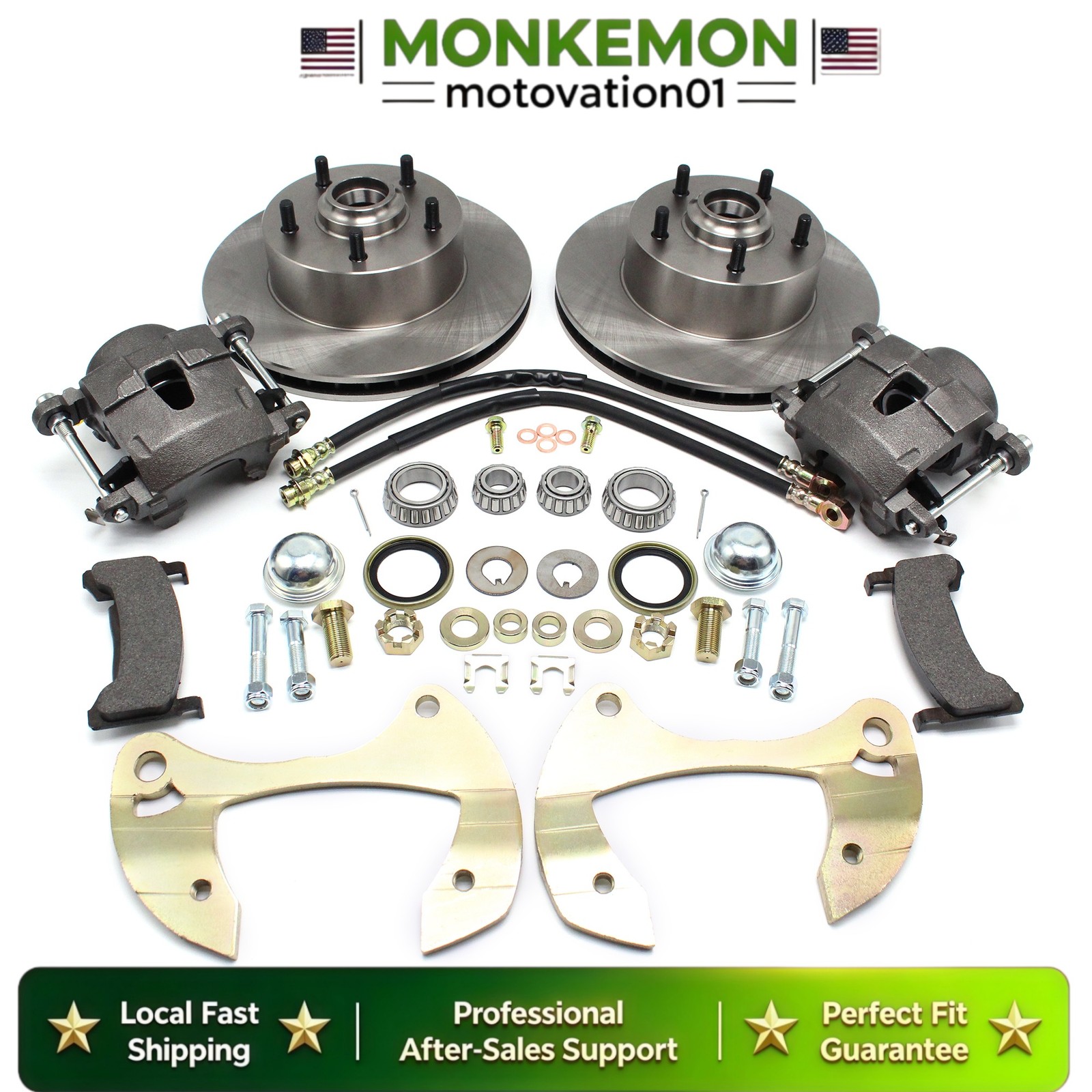 New Deluxe Disc Brake Kit, Fits For 1955-1964 Chevy Full-size Car, Stock Spindle
