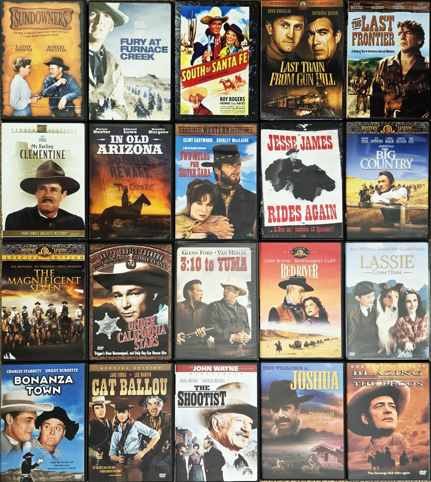 Golden Hollywood Classic Western 20 Movie DVD Collection - Excellent condition