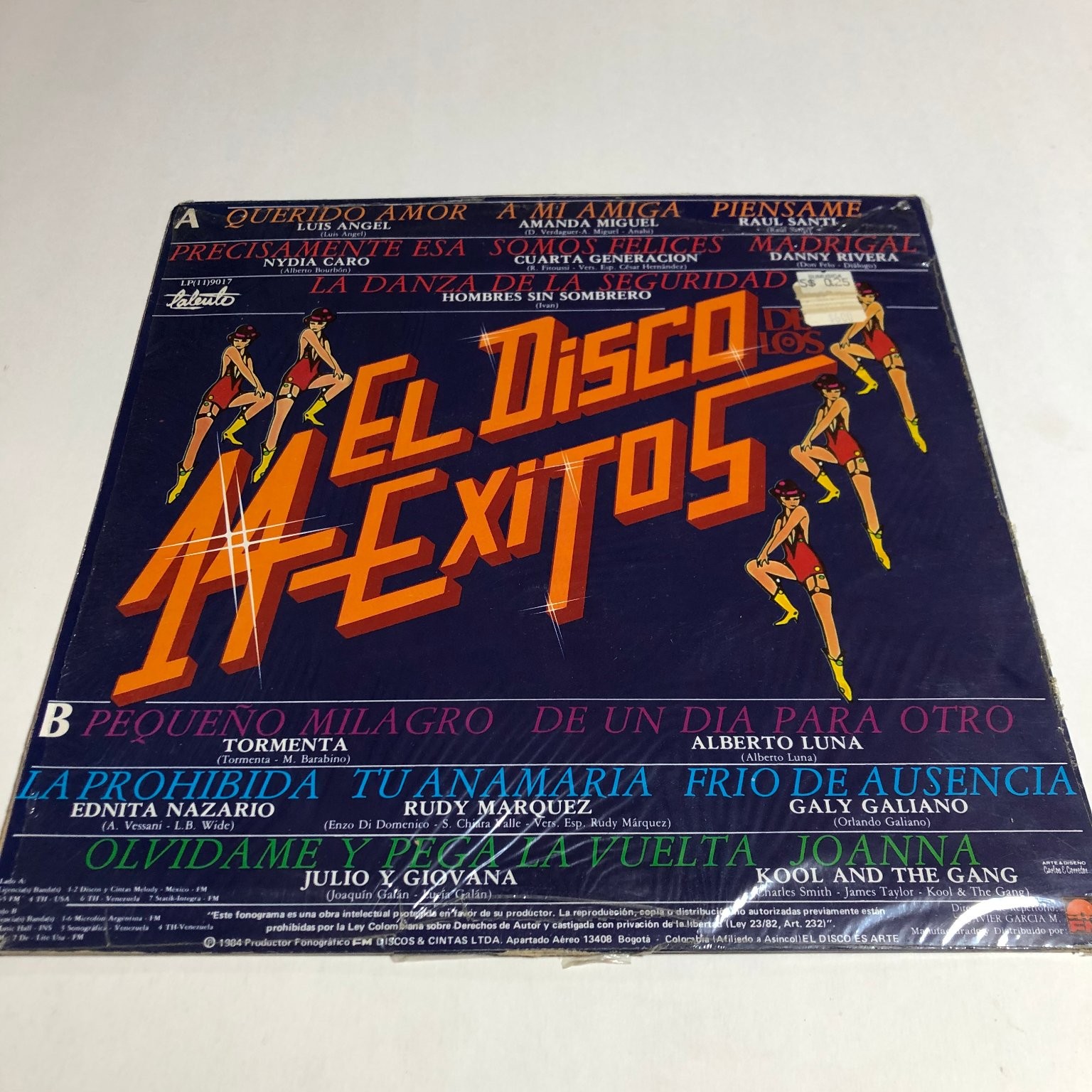 Various - El Disco de los 14 Exitos LP 1984 Talento Latin Pop Tu Ana Maria