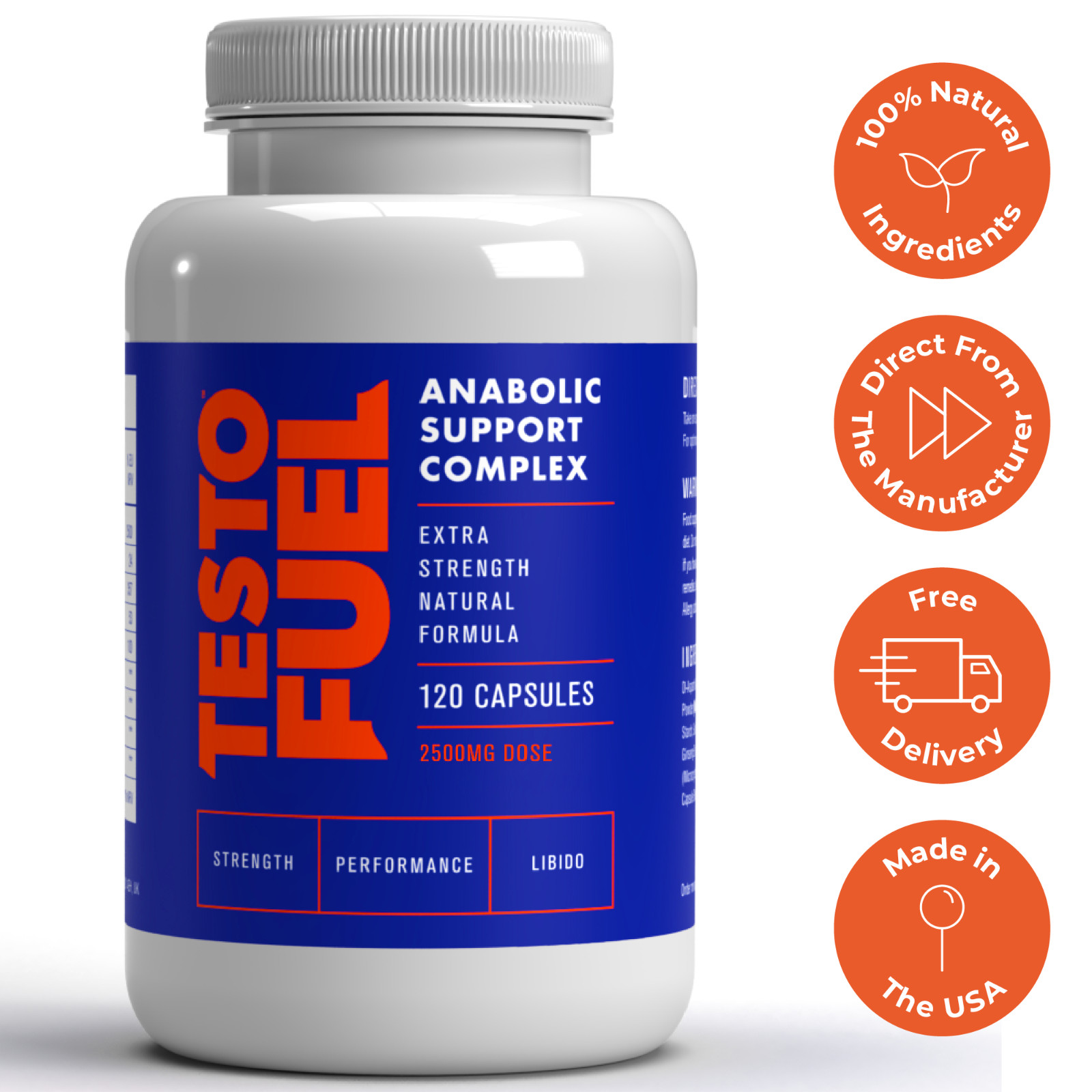 TestoFuel - #1 Best Testosterone Supplement - Testosterone Booster for Men