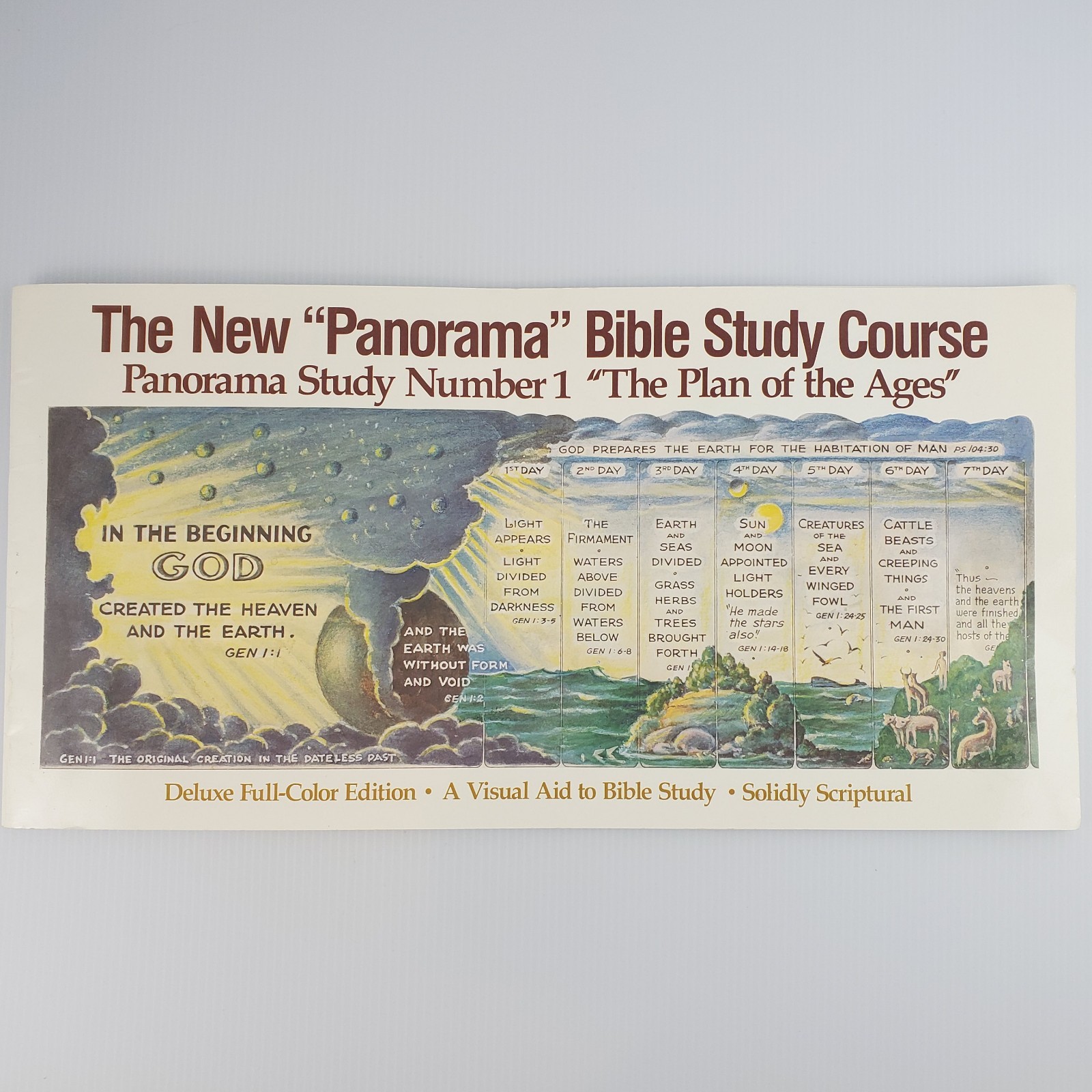 RARE 1975 The New Panorama Bible Study Course ~ Number 1 ~ Plan of the Ages