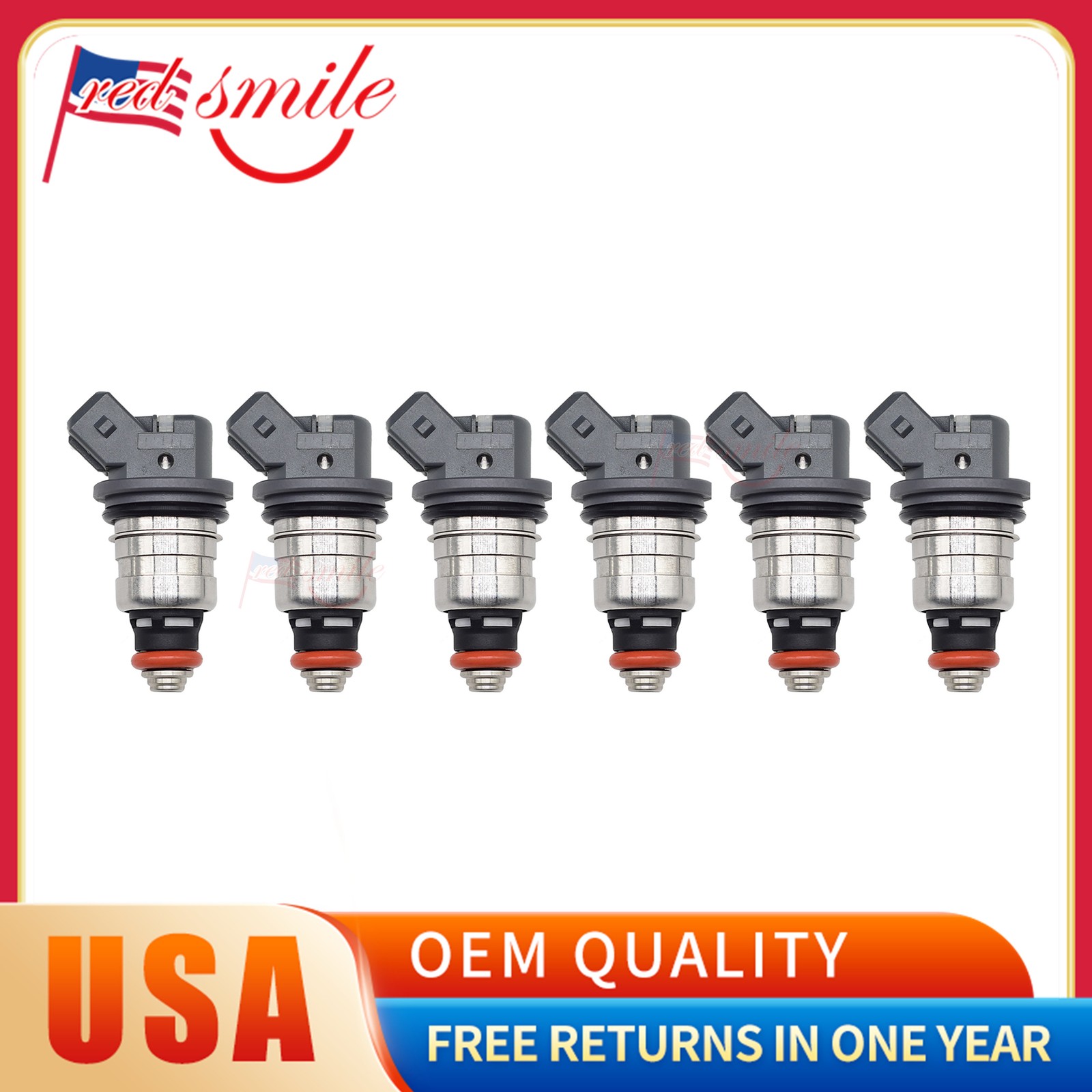 NEW Set of 6 Fuel Injectors 4573062 For 1993-1997 Chrysler Dodge Eagle 3.5L V6