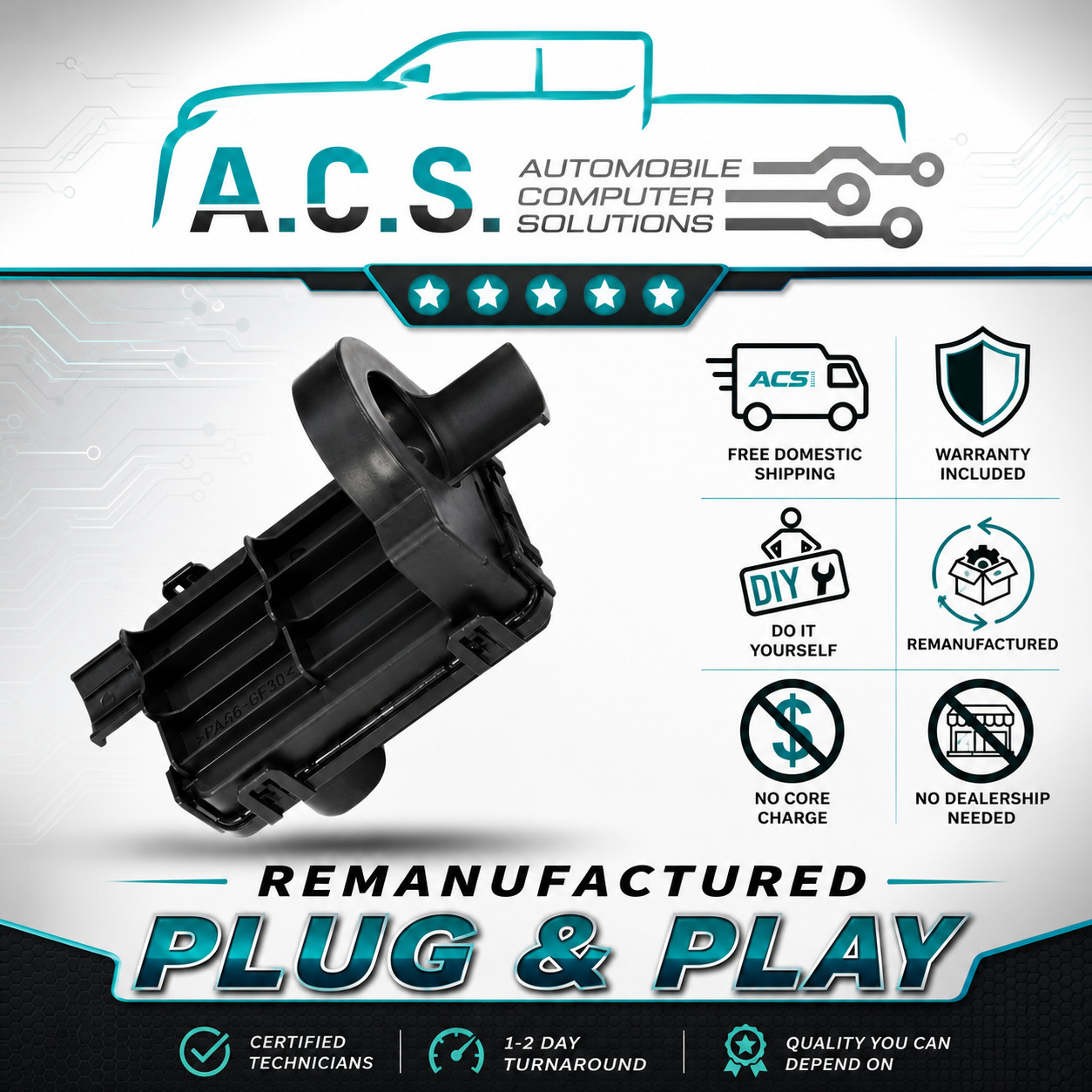 Rebuilt 04-06 GM Chevy Cadillac SARVC Battery Control Module 15857953