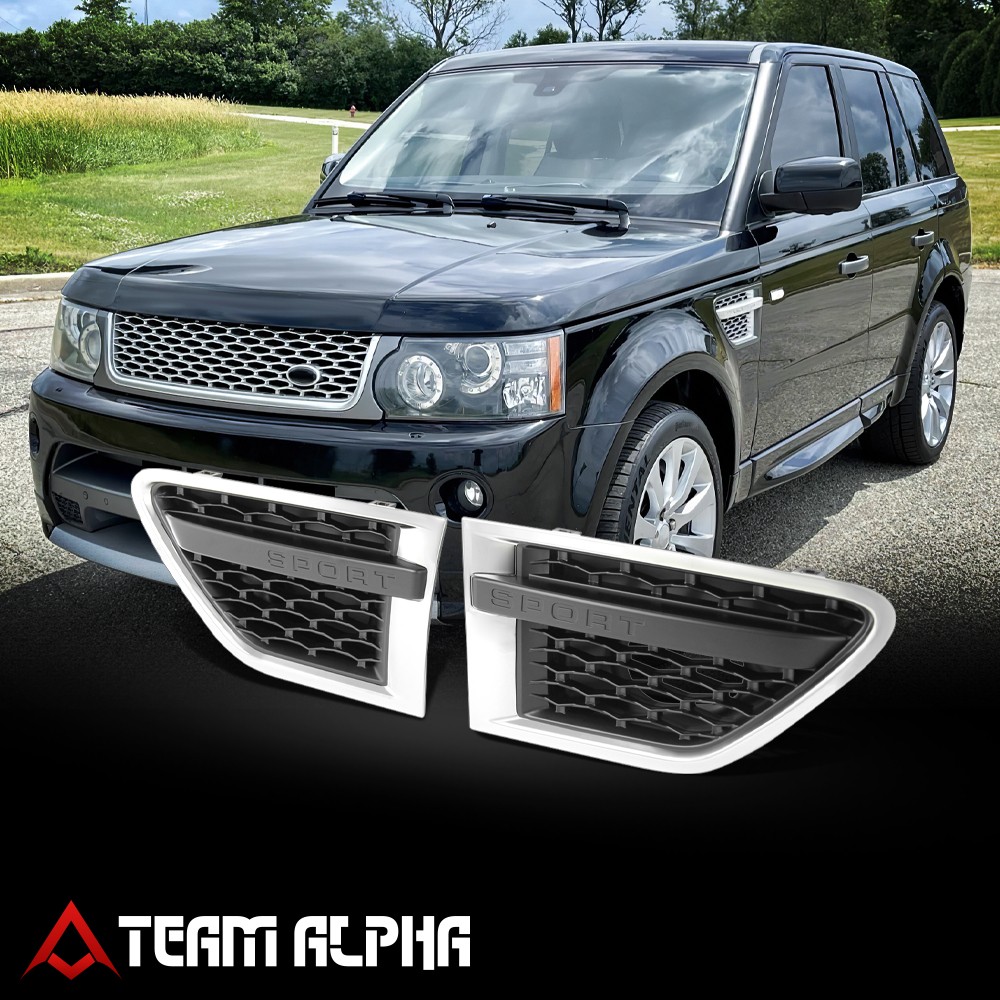 Fits 2010-2012 Land Rover Range Rover Sport Diamond Mesh Side Vent Grille Chrome Fits 2010-2012 Land Rover Range Rover Sport Diamond Mesh Side Vent Grille Chrome