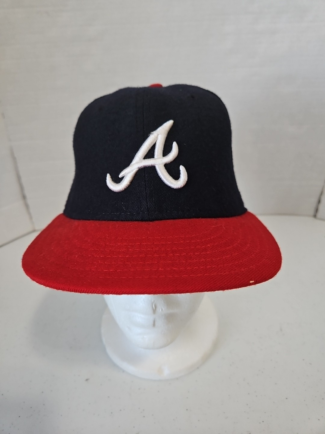 VTG 90s Atlanta Braves Logo Baseball SnapBack Hat Cap Signatures MLB