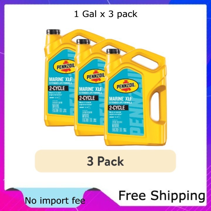 (3 pack) Pennzoil Marine XLF Extended Life Formula Engine Oil, 1 Gal (3 pack) Pennzoil Marine XLF Extended Life Formula Engine Oil, 1 Gal