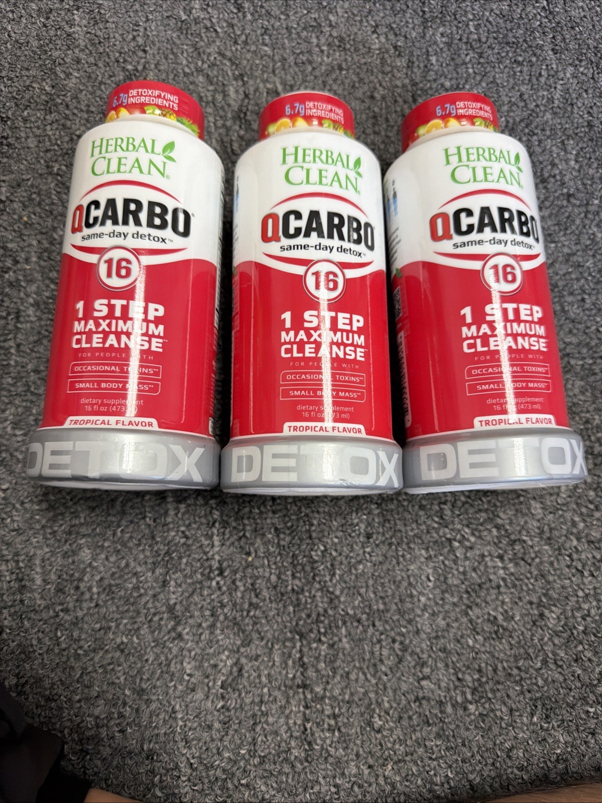 Herbal Clean QCarbo16 Same-Day Detox 1 Step Maximum Cleanse