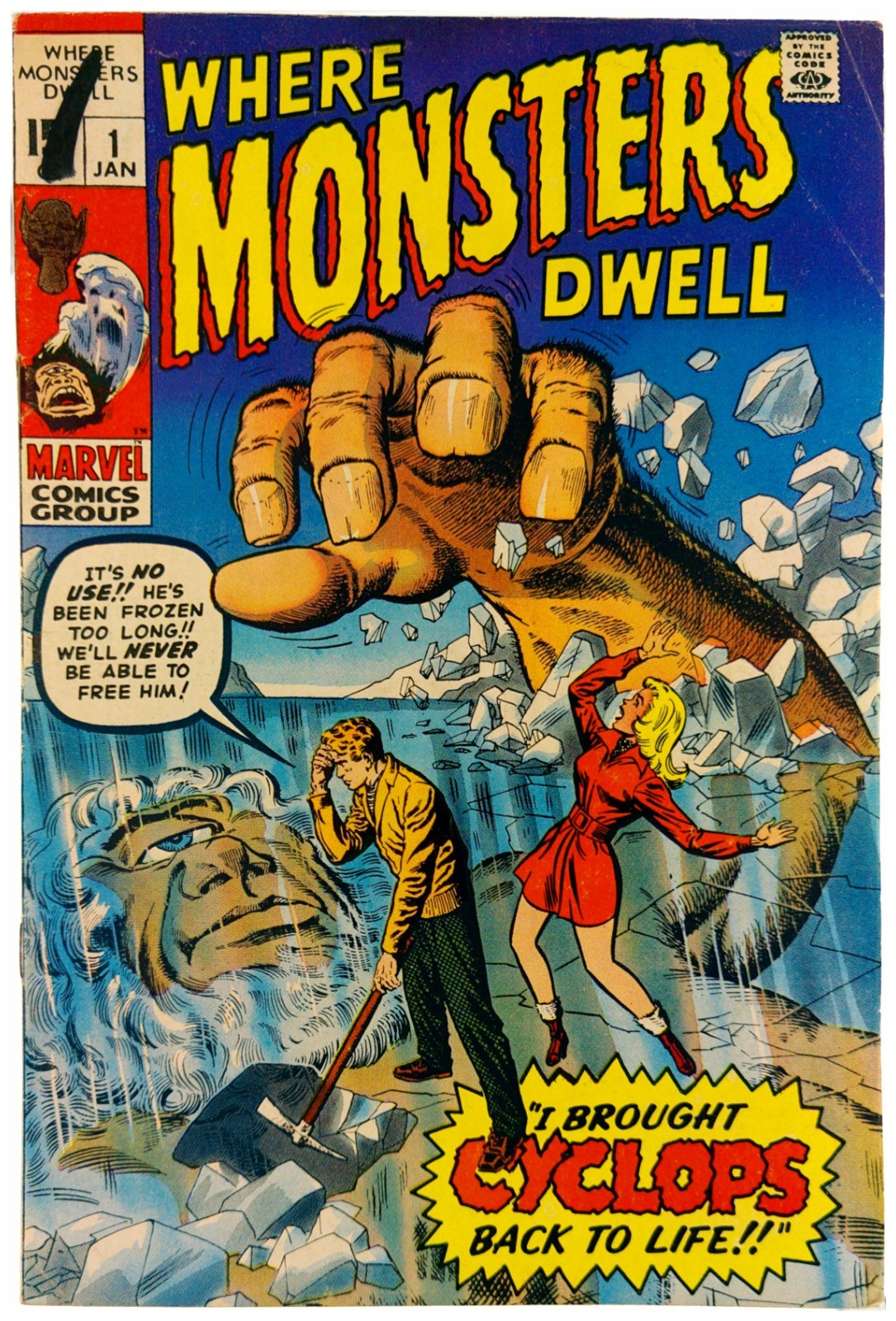 Where Monsters Dwell #1 1970 Marvel Comics FN+ Comic Book