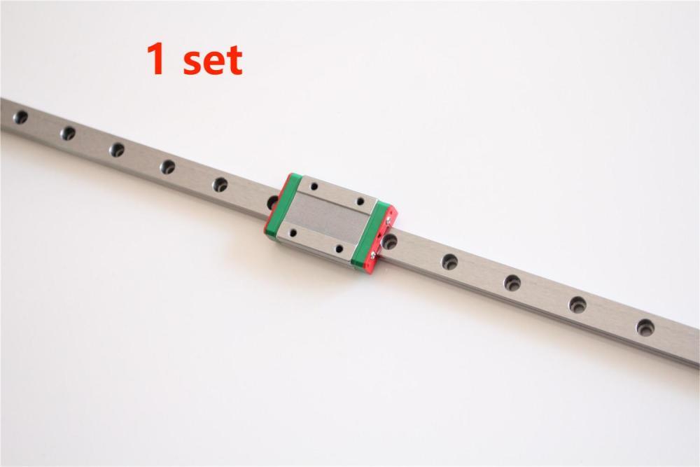 1/2/4PCS MGN12H MGN9H Miniature Linear Slide Rail Guide 150-1500mm+Block CNC