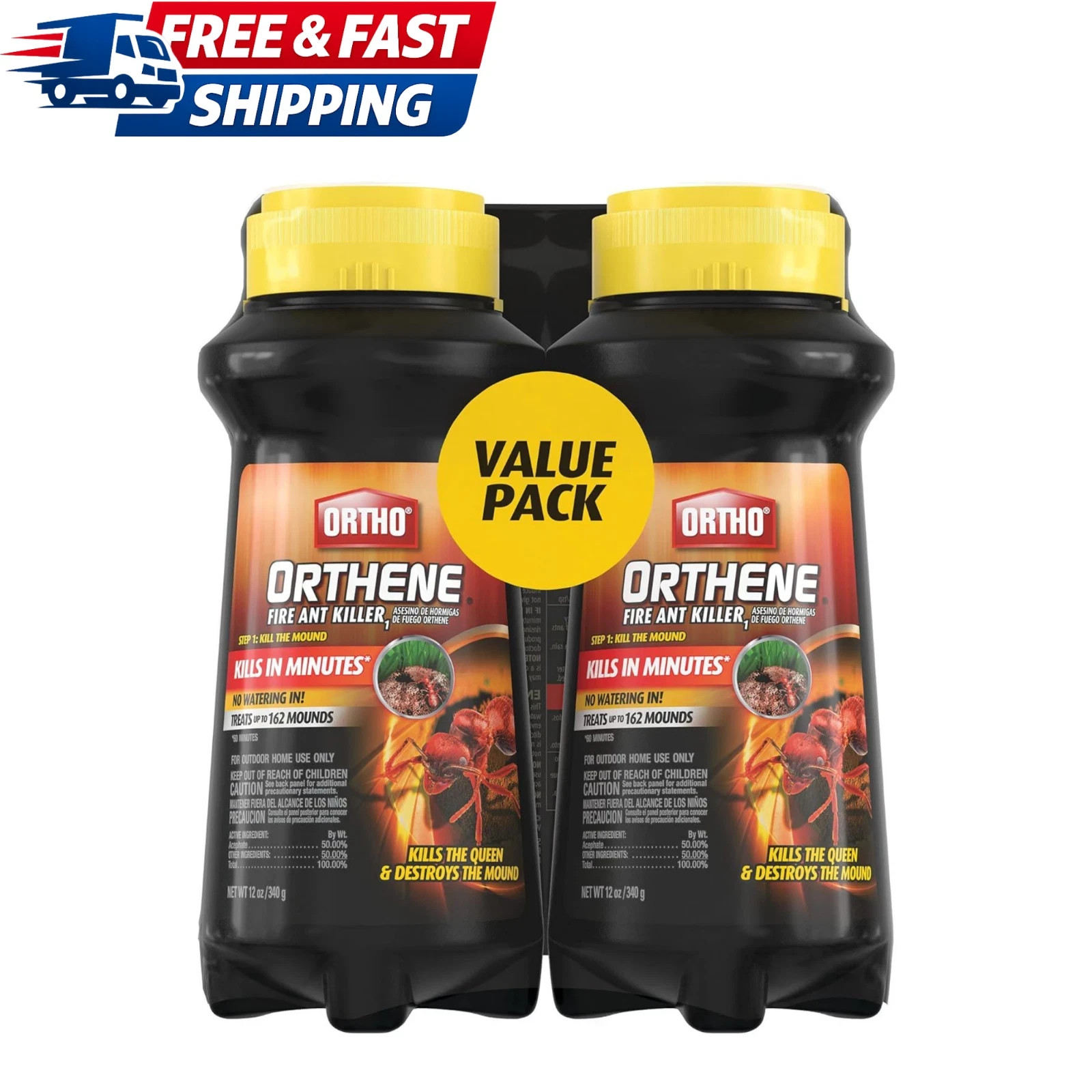 Ortho Orthene Fire Ant Killer 12oz, 2-Pack Kills Queen Mound Treatment Outdoor Ortho Orthene Fire Ant Killer 12oz, 2-Pack Kills Queen Mound Treatment Outdoor