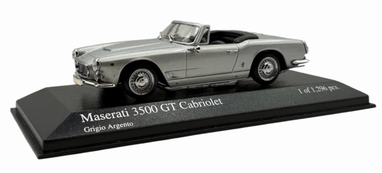 Minichamps 1/43 Maserati 3500 GT Cabriolet 1961 Silver 400123232 Minichamps 1/43 Maserati 3500 GT Cabriolet 1961 Silver 400123232