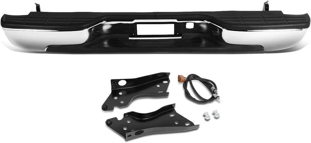 For 99-06 Chevy Silverado Sierra 1500 Chrome Stainless Steel Rear Step Bumper