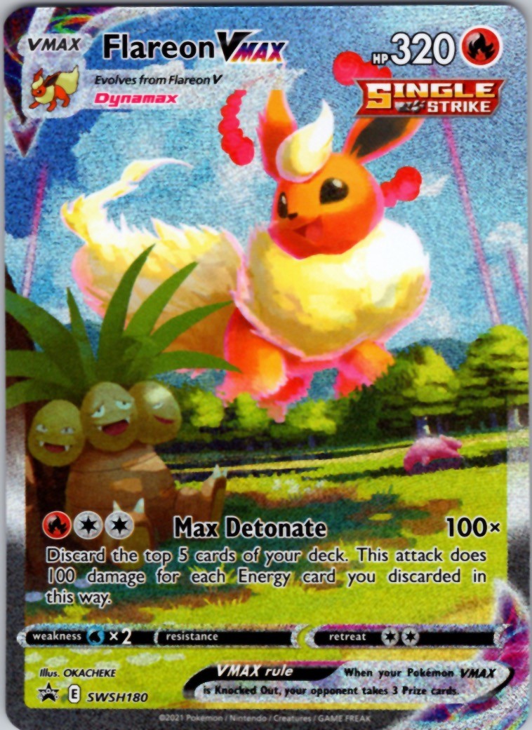Flareon VMAX Holo Promo SWSH: Sword & Shield Promo Cards SWSH180 NM