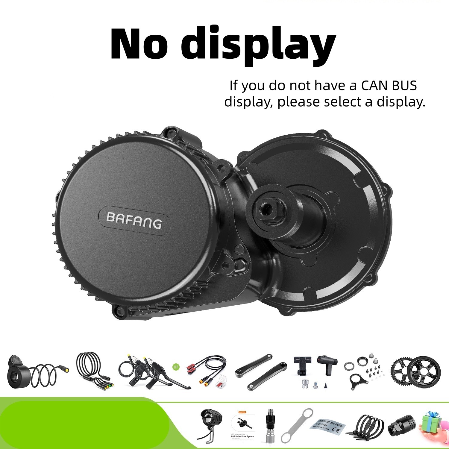 36V500W68-73mm Bafang Mid Drive Motor Kit DIY Electric Bike Conversion Kits USA