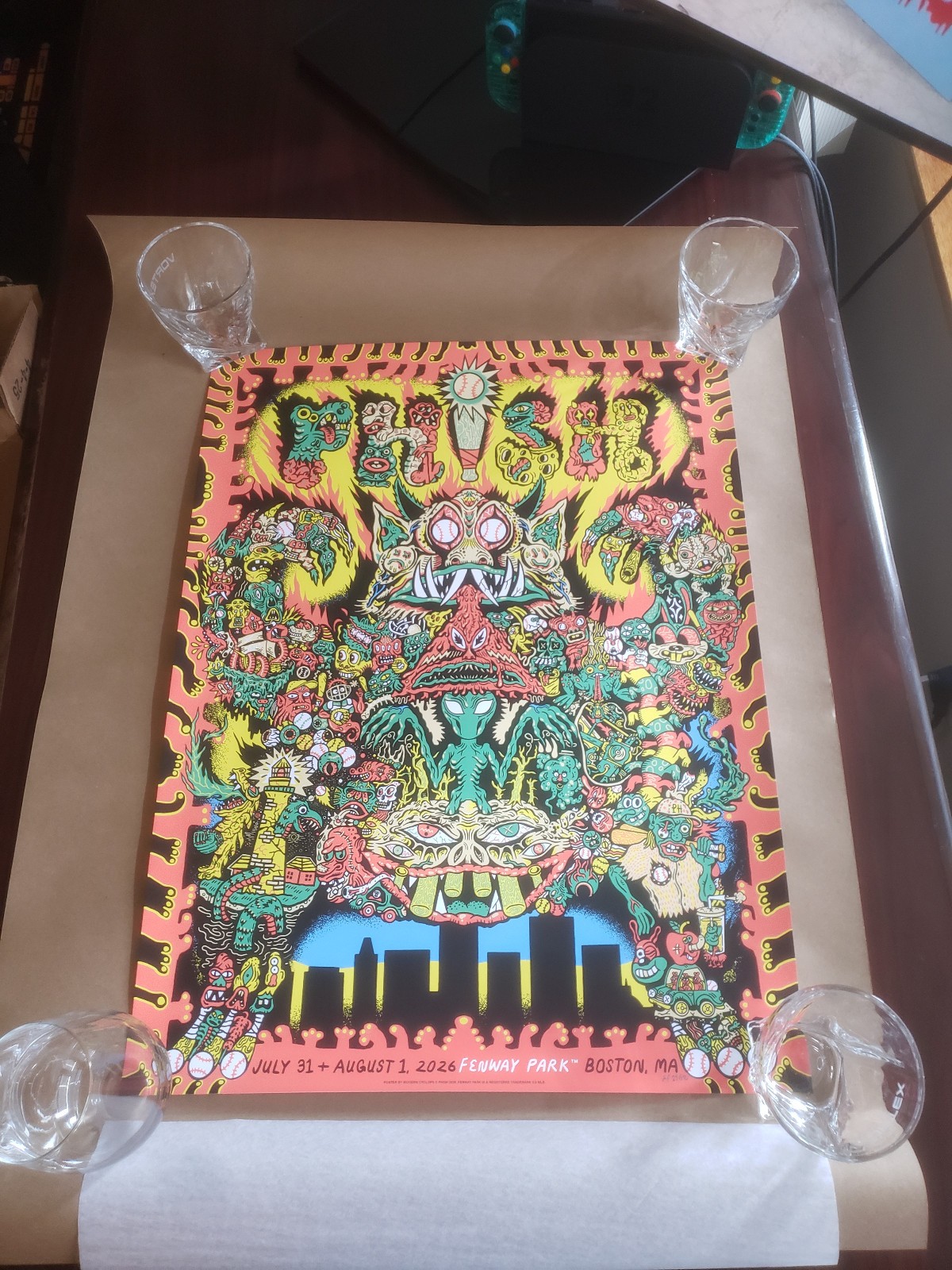 Phish at Fenway by Wooden Cyclops 7/31 - 8/1 LE AP Edition xx/150 BNG Phish at Fenway by Wooden Cyclops 7/31 - 8/1 LE AP Edition xx/150 BNG