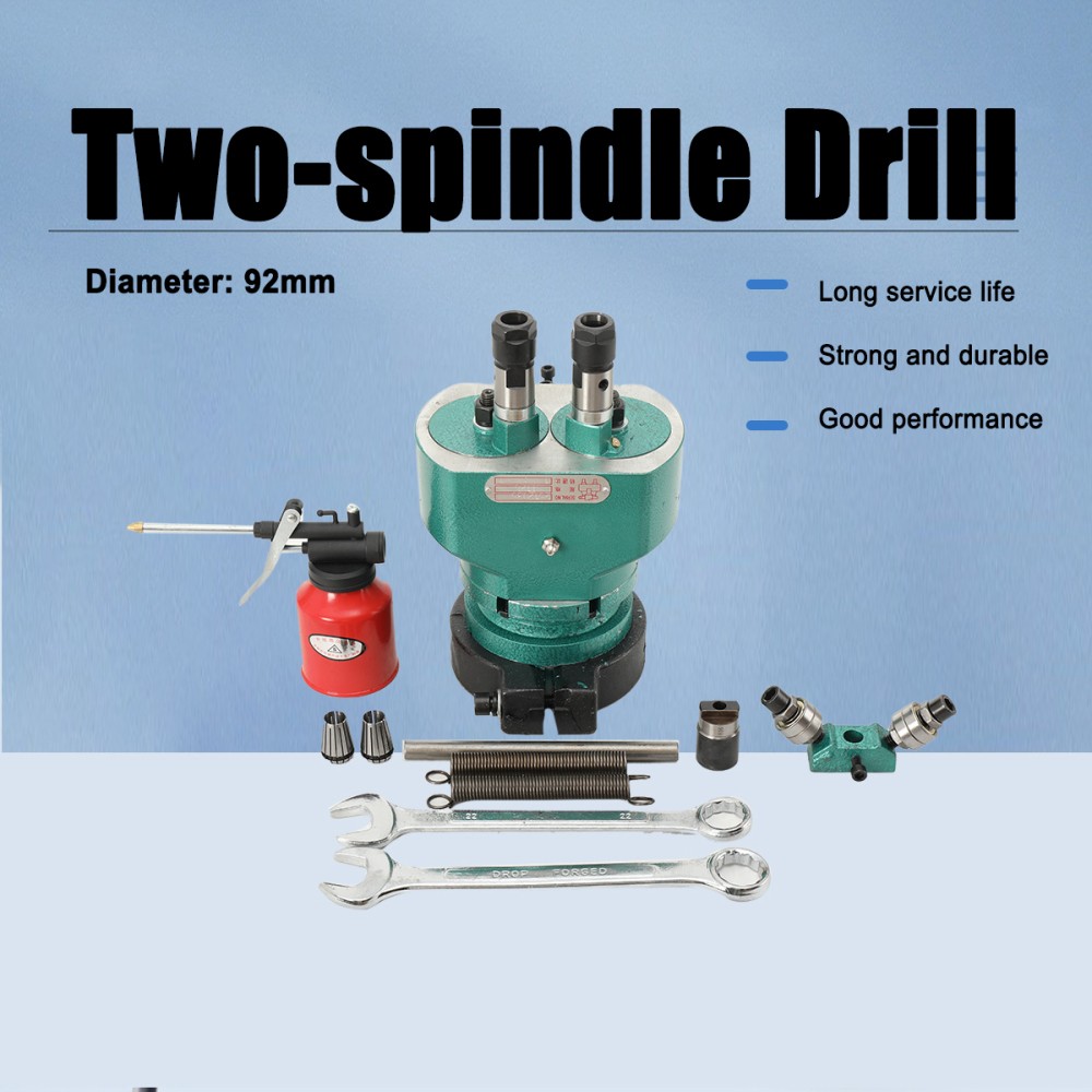 Adjustable Two-Spindle Drill Automatic Multi-Head Drill Tapping Machine Φ 92mm