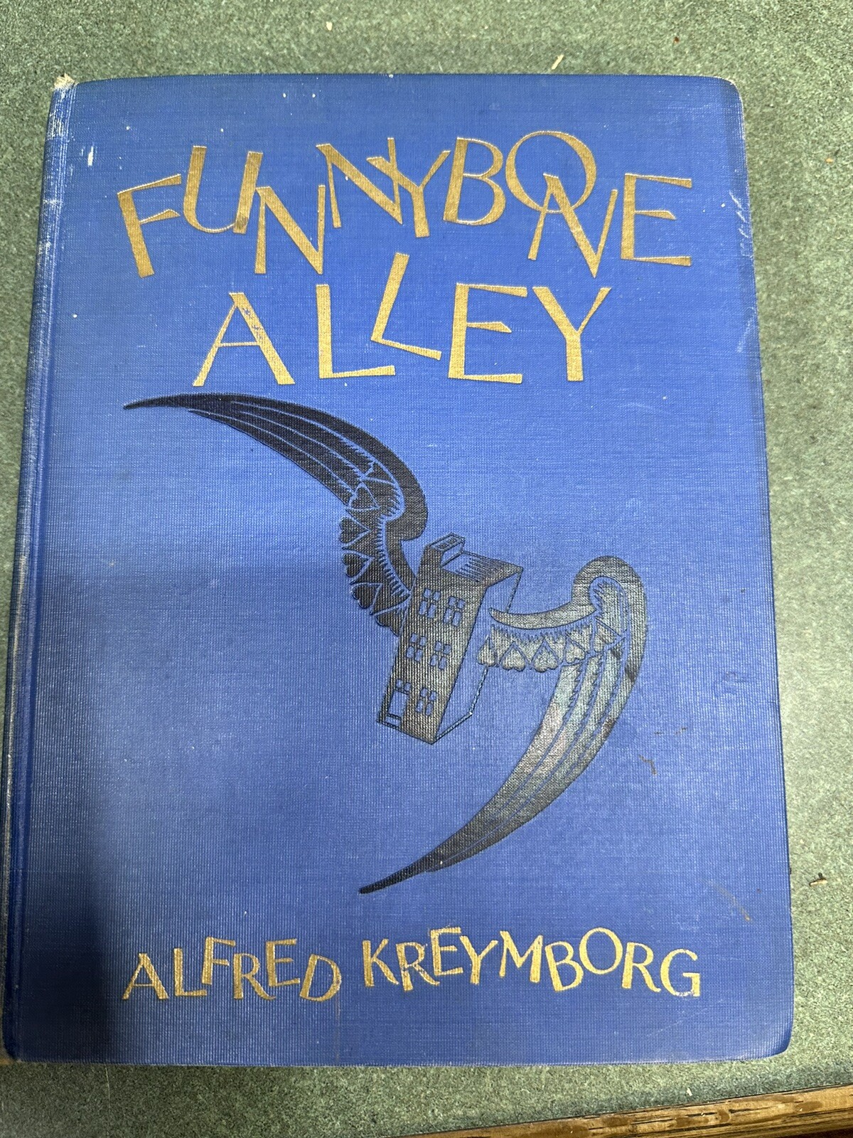 1927 Funnybone Alley - Alfred Kreymborg - Boris Artzybasheff Illus. Spine Crack.