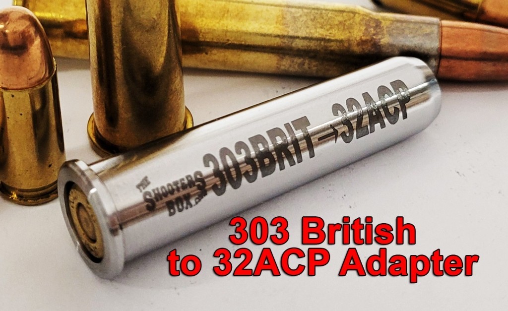 303 British to 32ACP Rifle Adapter - Chamber Reducer  - Free Case & Ship
