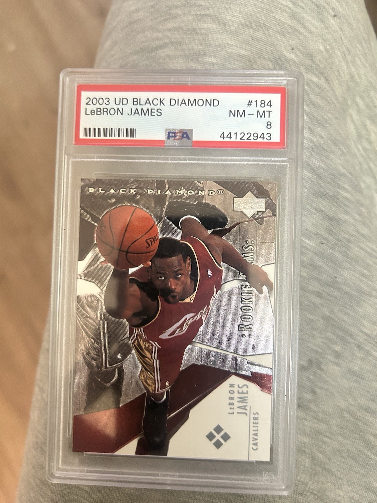 2003-04 Upper Deck Black Diamond Rookie Gems LeBron James RC #184 Cavaliers