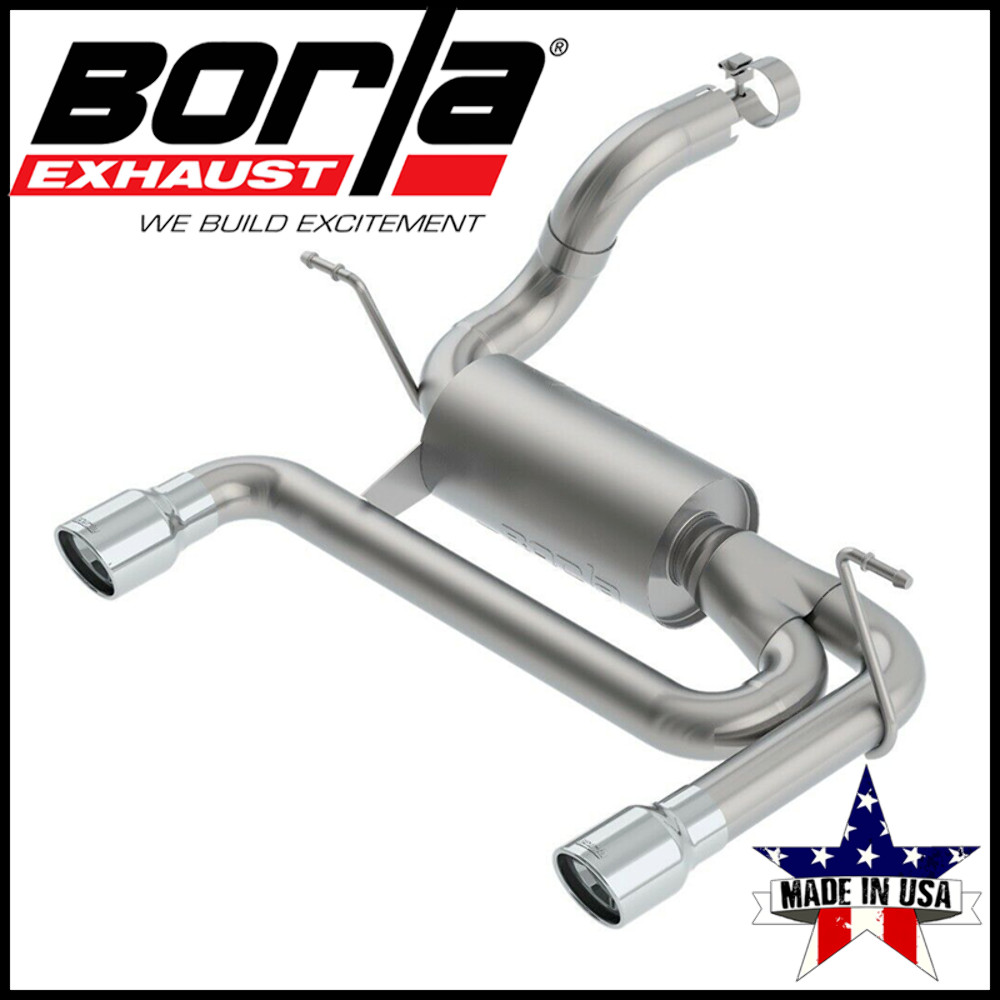 Borla ATAK Axle-Back Exhaust System Fits 2018-2026 Jeep Wrangler JL/ JLU 3.6L