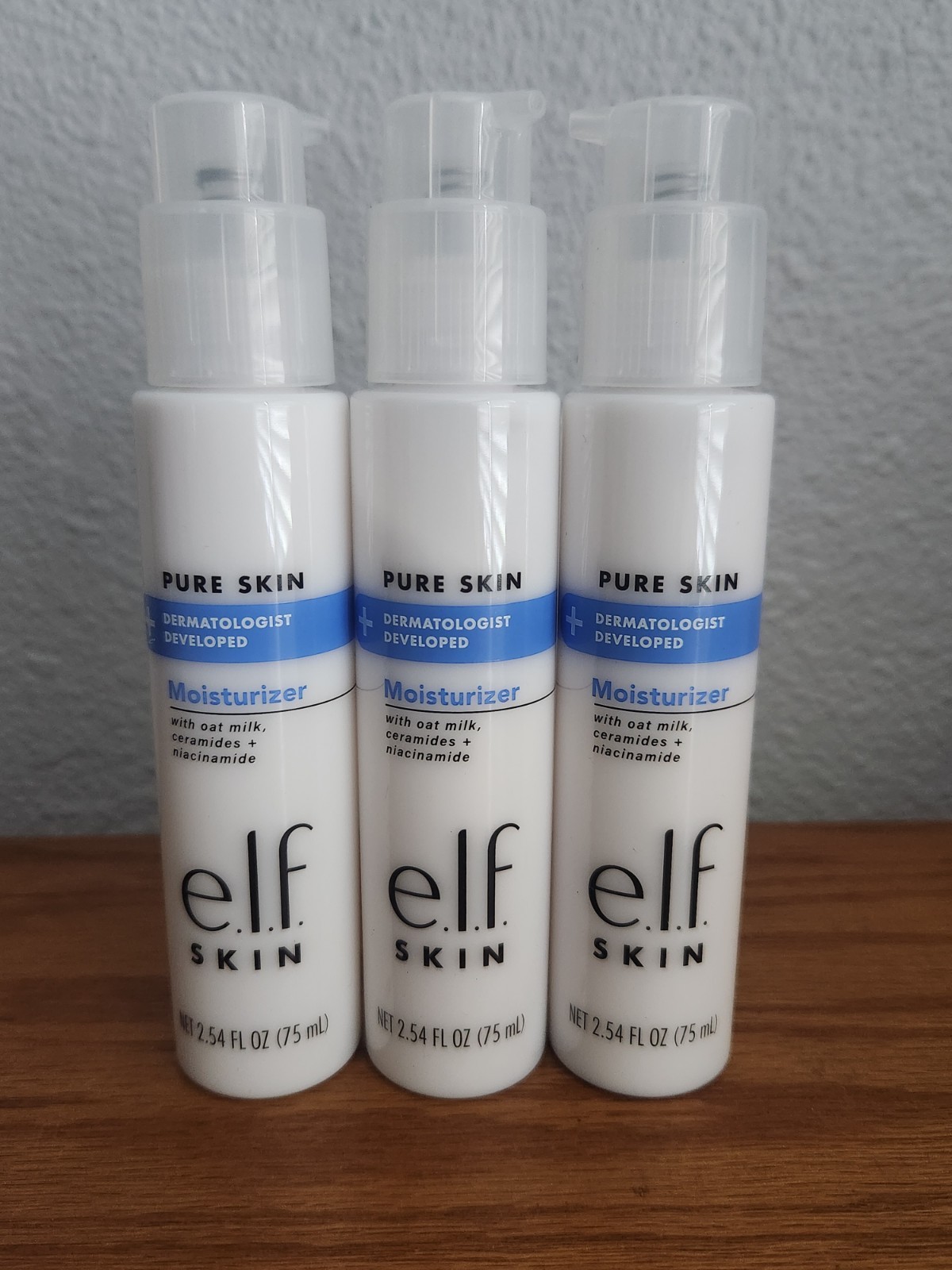 e.l.f. Pure Skin Moisturizer 2.54 fl oz 3 Pack New [SHIPS FROM U.S.]