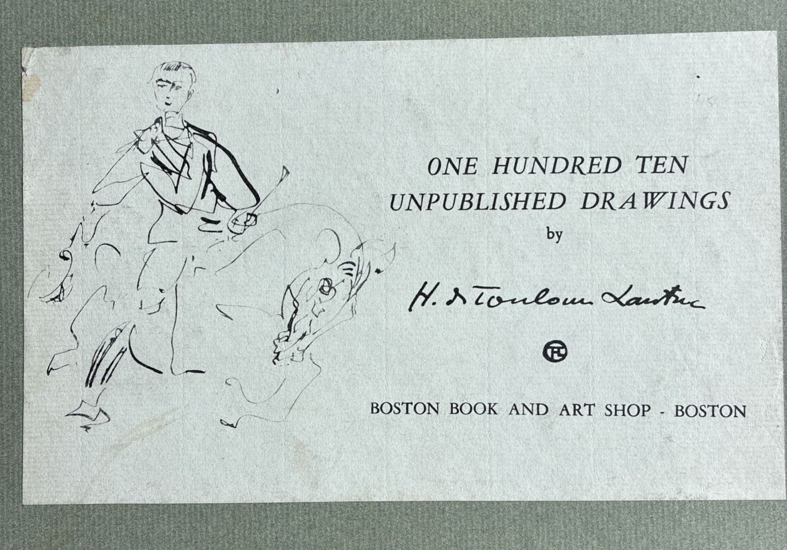 Toulouse-Lautrec (1955) - 110 UNPUBLISHED DRAWINGS #1086 of 1500 w/Slipcase Toulouse-Lautrec (1955) - 110 UNPUBLISHED DRAWINGS #1086 of 1500 w/Slipcase