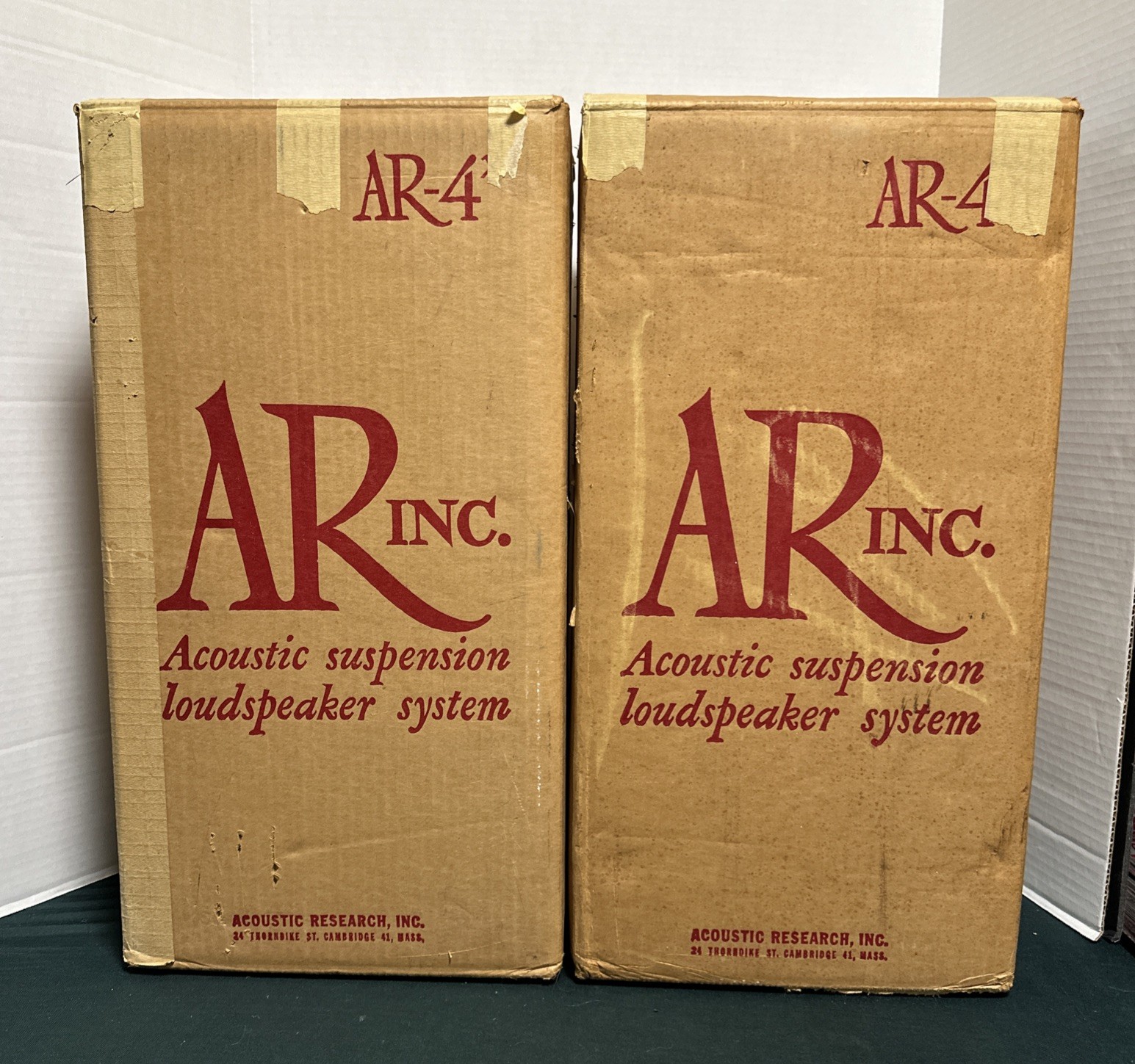 VTG Acoustic Research AR 4x Speaker Set Of 2 NEW OLD STOCK, Original Boxes READ