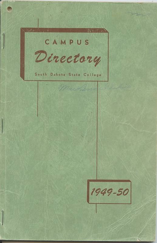1949-50 South Dakota State College Campus Directory