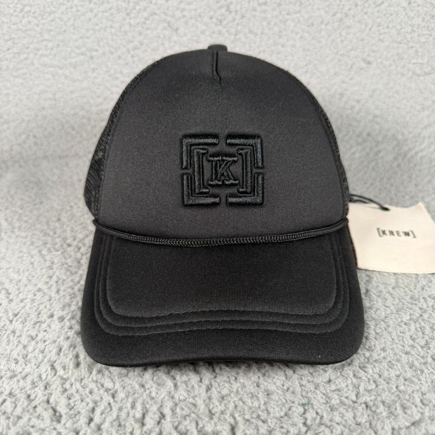Kr3w Trucker Cap Unisex One Size Black Snapback Krew Skate Greco Reynolds Logo
