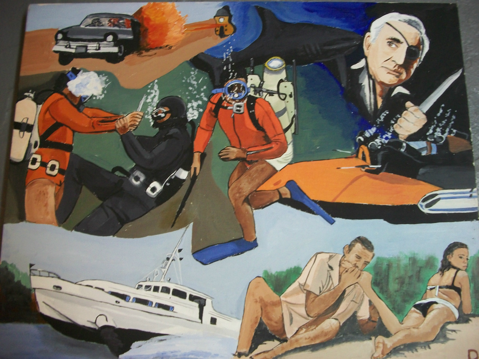 Thunderball an original painting Thunderball an original painting