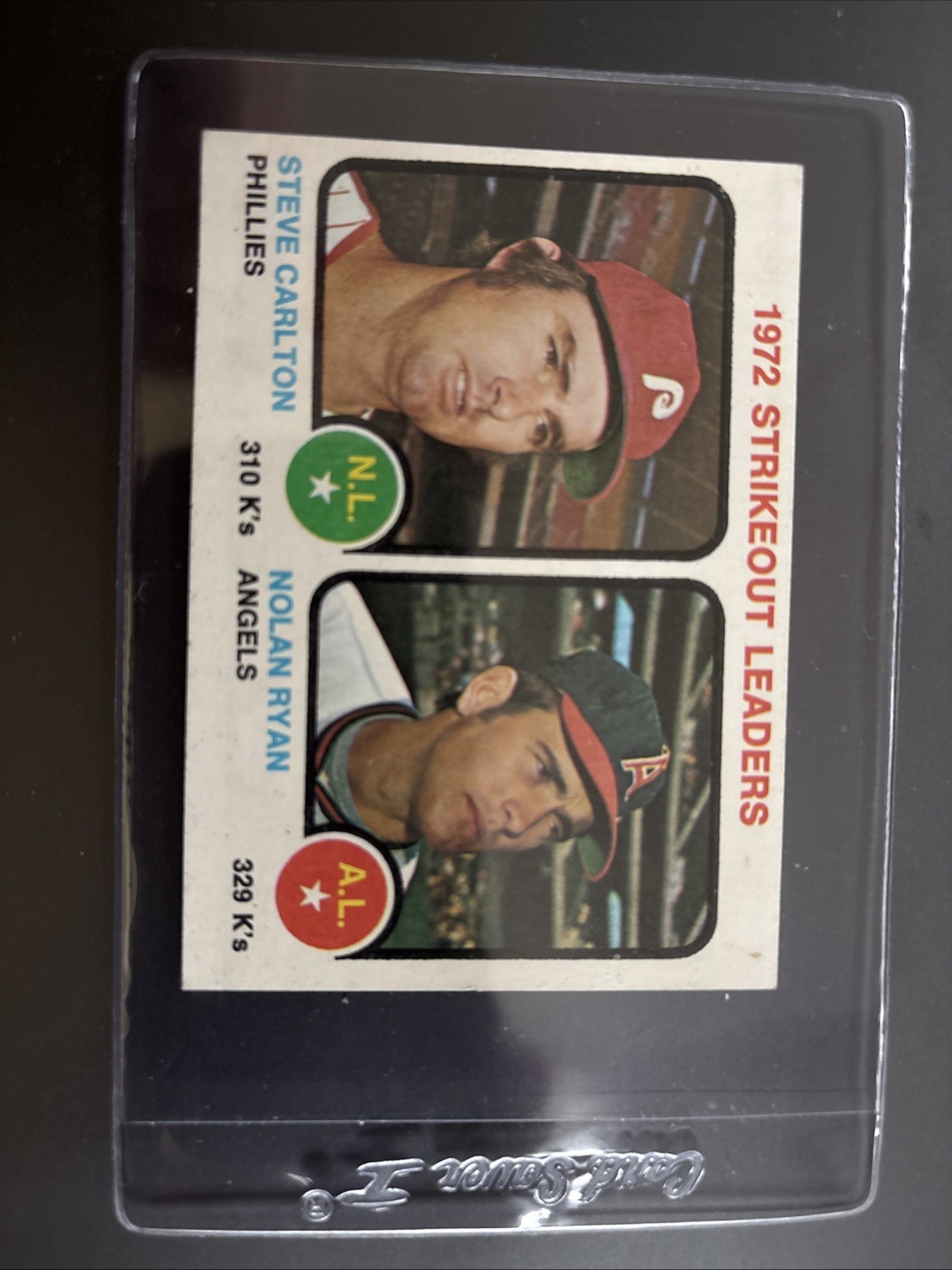 1973 Topps #67 Nolan Ryan Steve Carlton 1972 Strikeout Leaders HOF Sharp