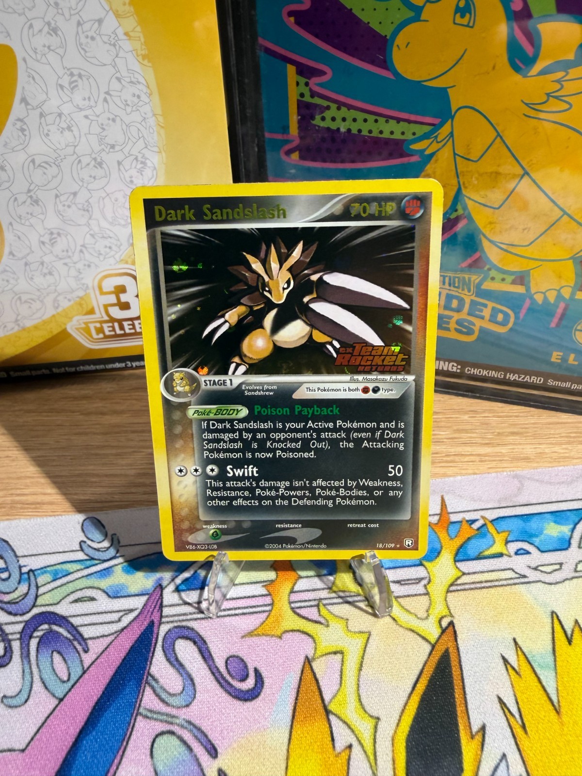 Dark Sandslash 18/109 EX Team Rocket Returns Reverse Holo Dark Sandslash 18/109 EX Team Rocket Returns Reverse Holo