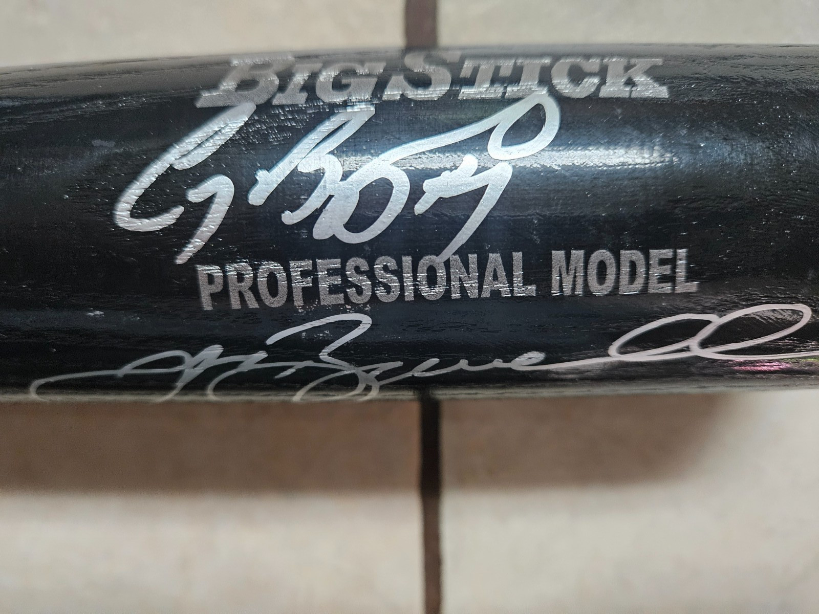 Craig Biggio & Jeff Bagwell Dual Signed Rawlings Bat, Bought/Signed @ EnronField