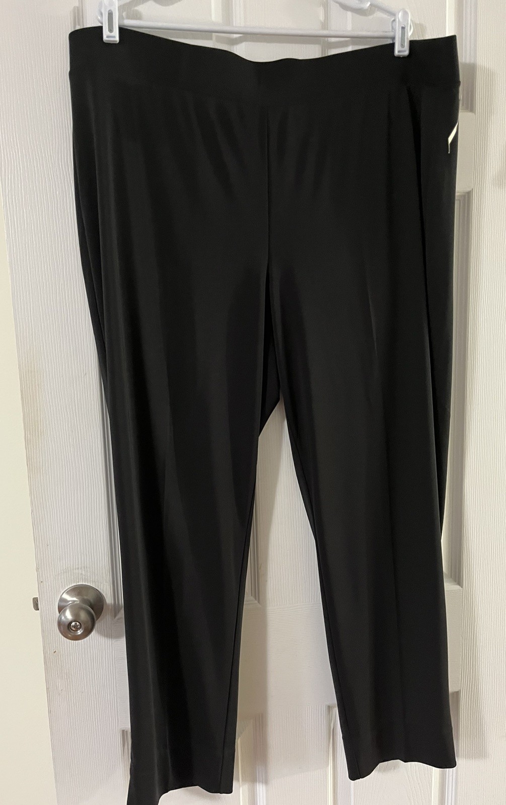 Talbots Woman Pants 3X Black Pull On Straight Leg Slit Professional Classic NWT Talbots Woman Pants 3X Black Pull On Straight Leg Slit Professional Classic NWT