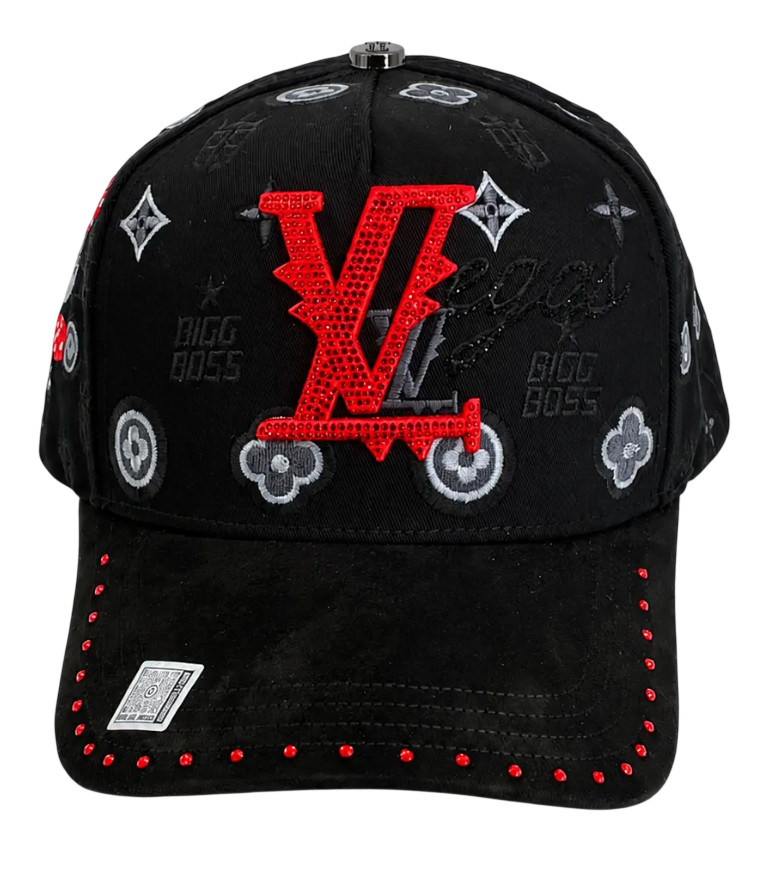 BIGG BOSS LV BLACK RED SNAPBACK HAT BBLV BKRD