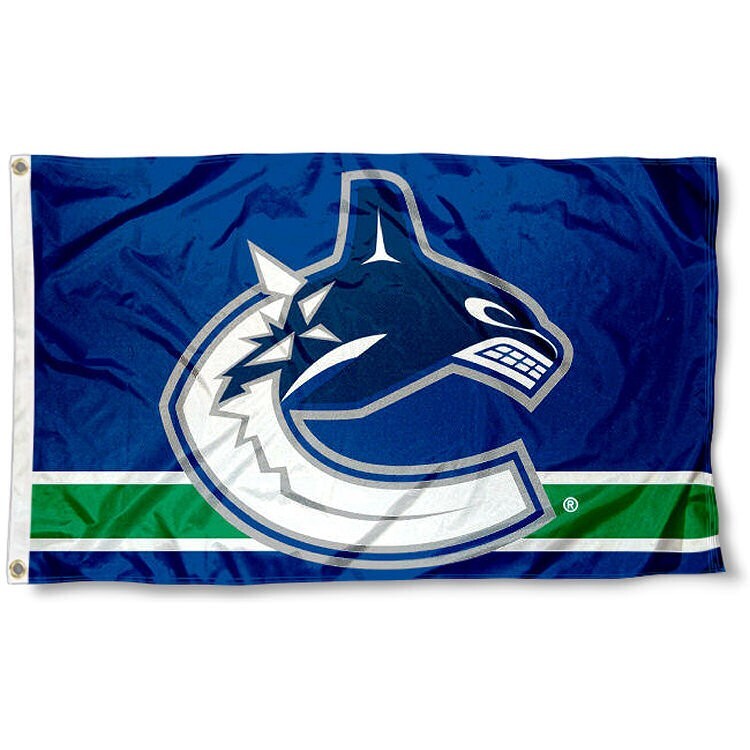 VANCOUVER CANUCKS 3\'X5\' FLAG/BANNER **100% FULL COLOR ON BOTH SIDES OF FLAG** VANCOUVER CANUCKS 3\'X5\' FLAG/BANNER **100% FULL COLOR ON BOTH SIDES OF FLAG**
