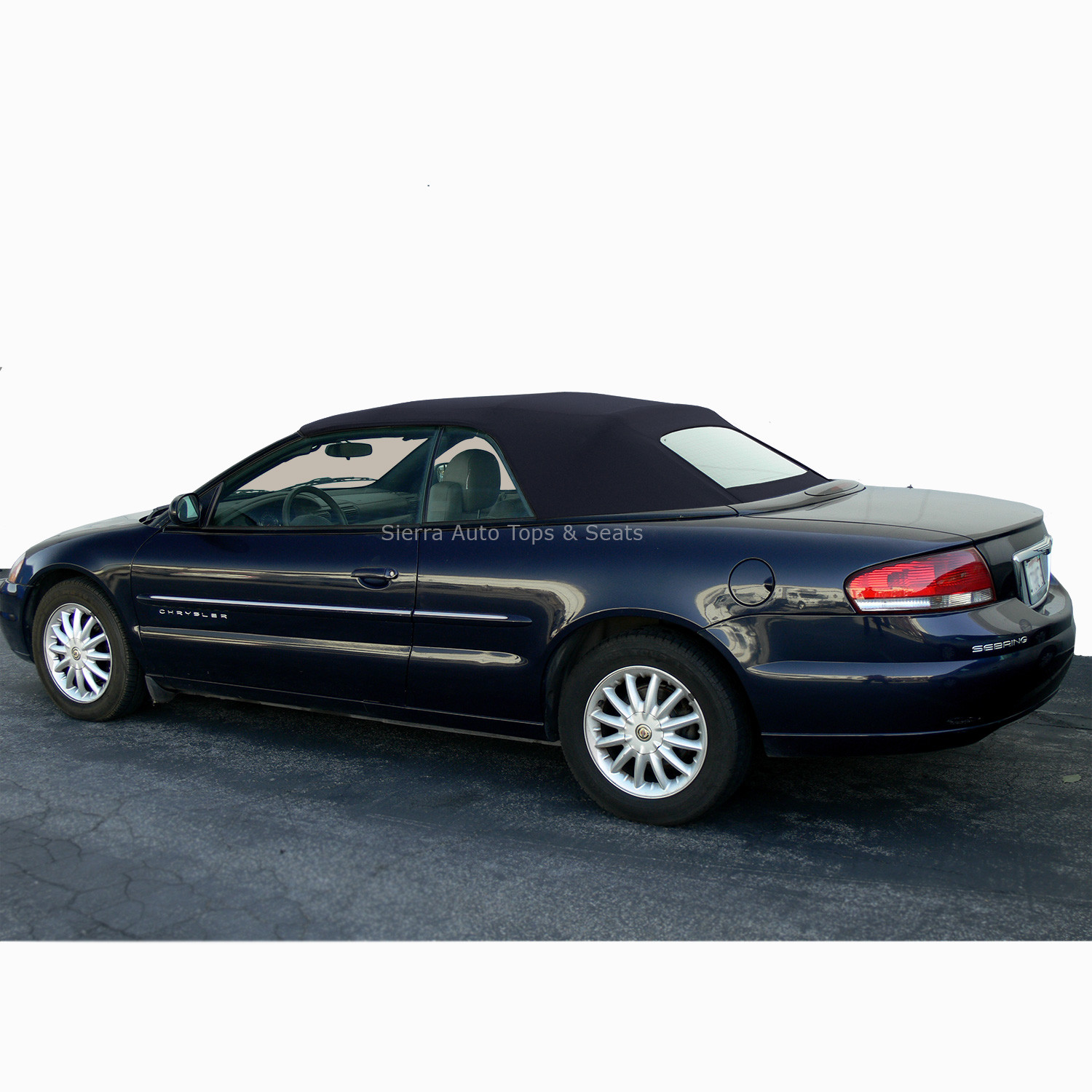 Fits: 2001-2006 Chrysler Sebring, Convertible Top w/Window, Black Sailcloth