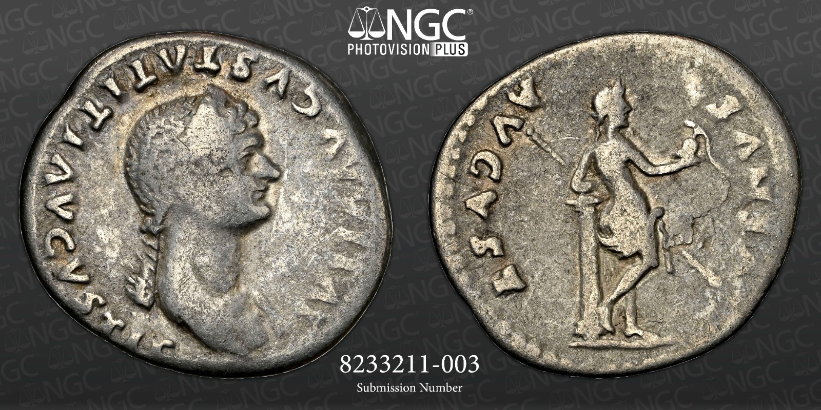 Julia Titi. Augusta, AD 79-90 AR Denarius RARE ISSUE 19mm 3.17g  PROV: 09/1999