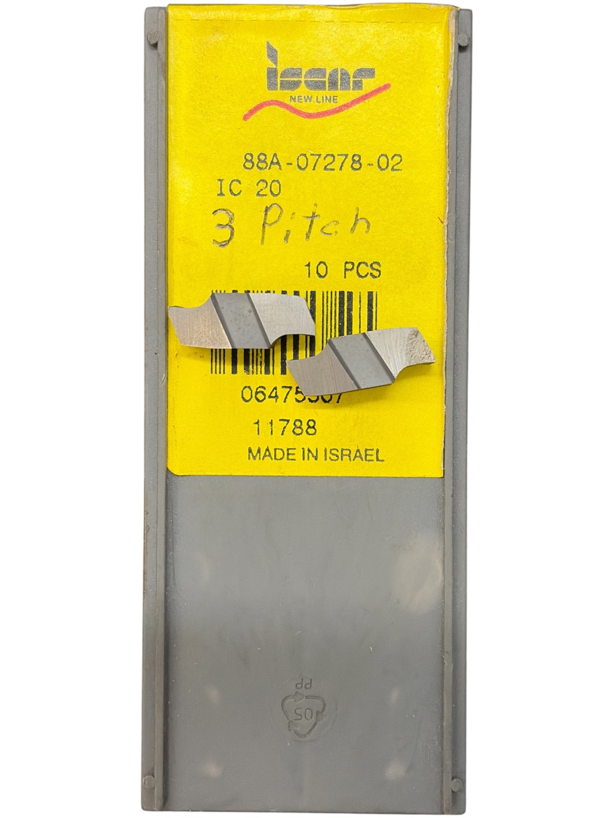 (4 Pcs) Iscar 88A-07278-02 Grade: IC 20 Carbide Inserts