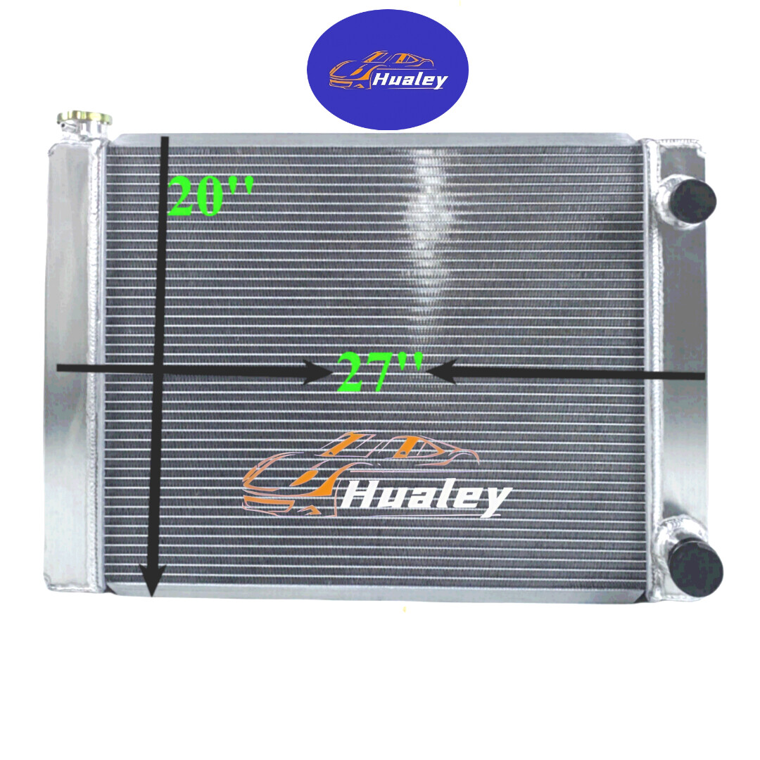27'' X 20'' 3 ROW UNIVERSAL ALUMINUM RACING DUAL PASS RADIATOR CHEVY FORD