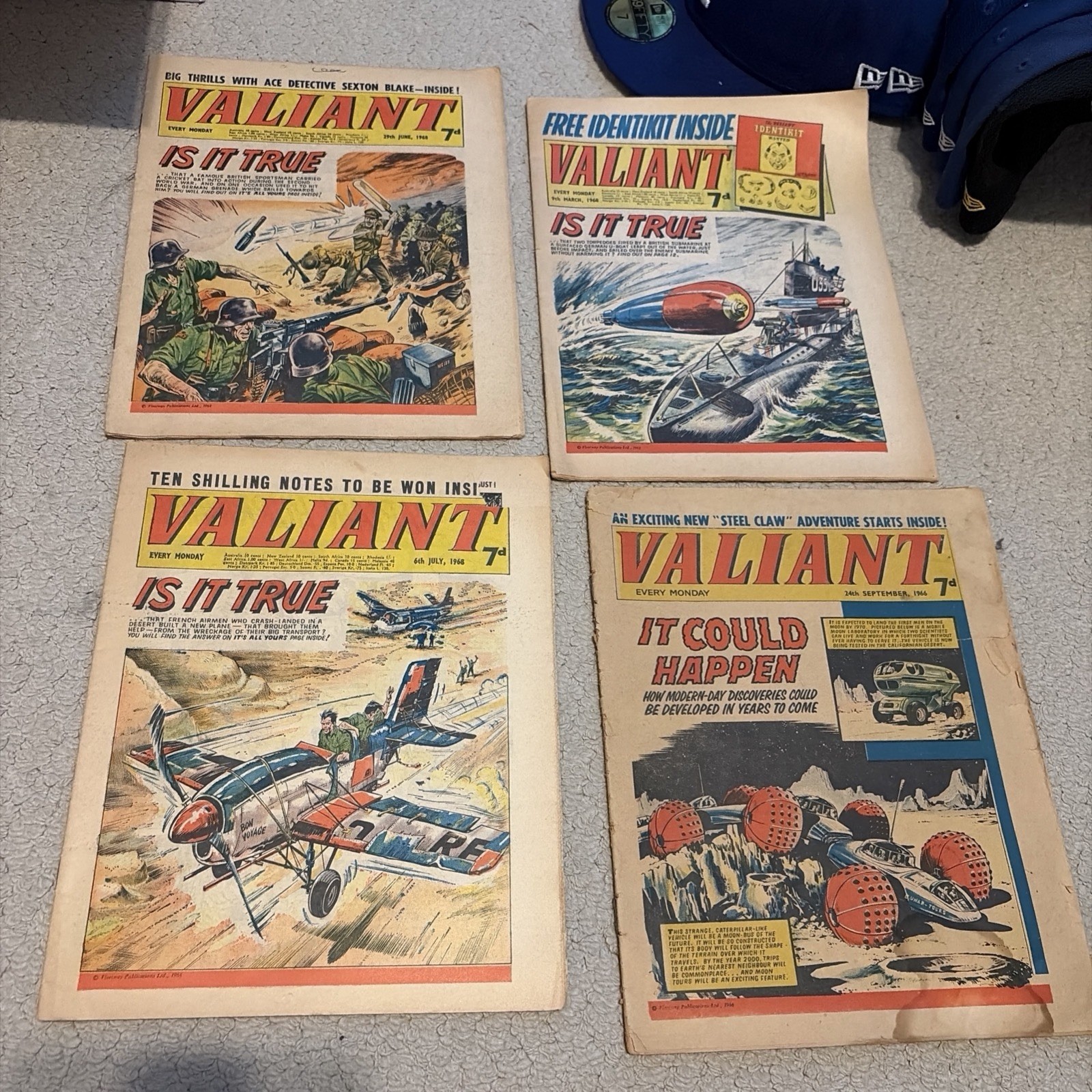 Vintage VALIANT Comics 1966-68 4 Issues