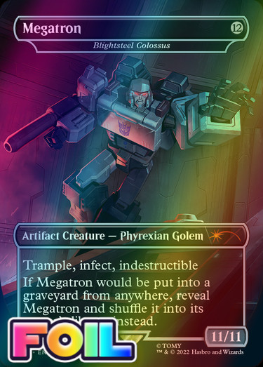 x1 Megatron // Blightsteel Colossus SLD MTG 1079 FOIL MYTHIC 1x