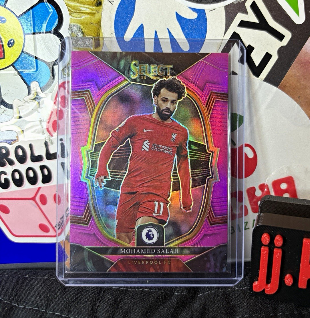 Panini Select EPL 2022-23 Mohamed Salah Liverpool Terrace Pink Prizm #57 55/99
