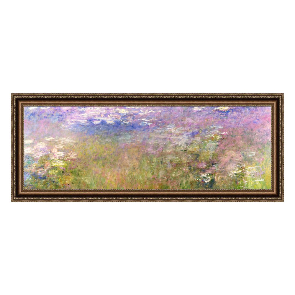 Framed Canvas Giclee Print Water Lily#34 by Claude Monet Wall Art Decor 16