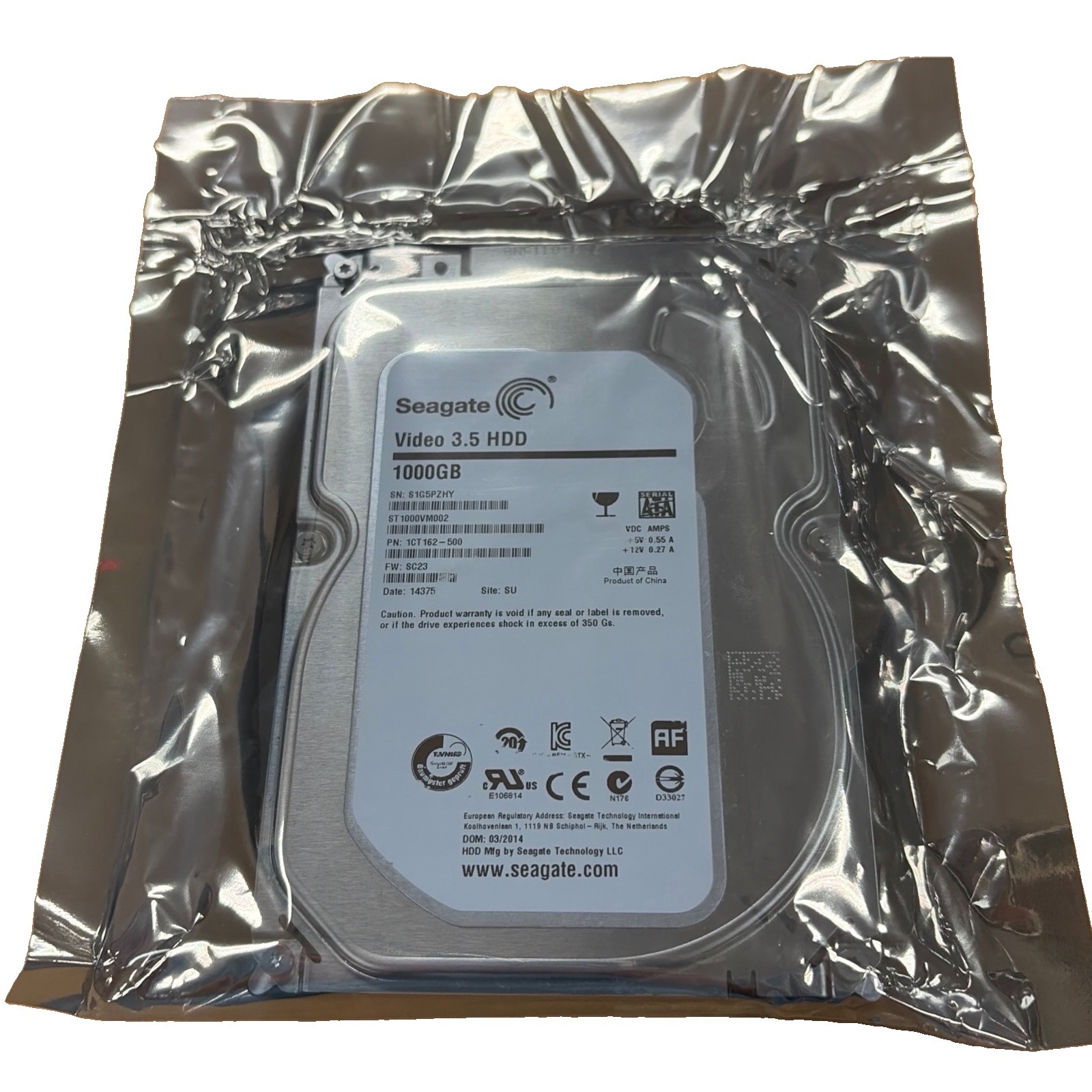 Seagate ST1000VM002 1TB 5900RPM 3.5