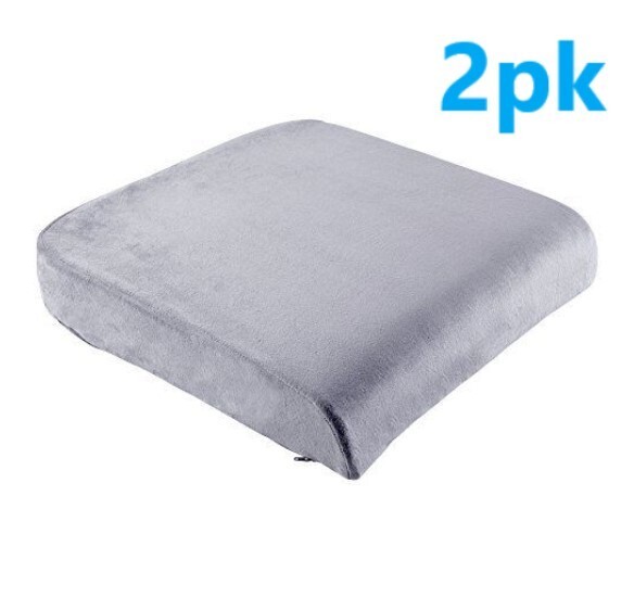 TravelMate Extra Large Memory Foam Seat Cushion Perfect for Office Chair - 2pk