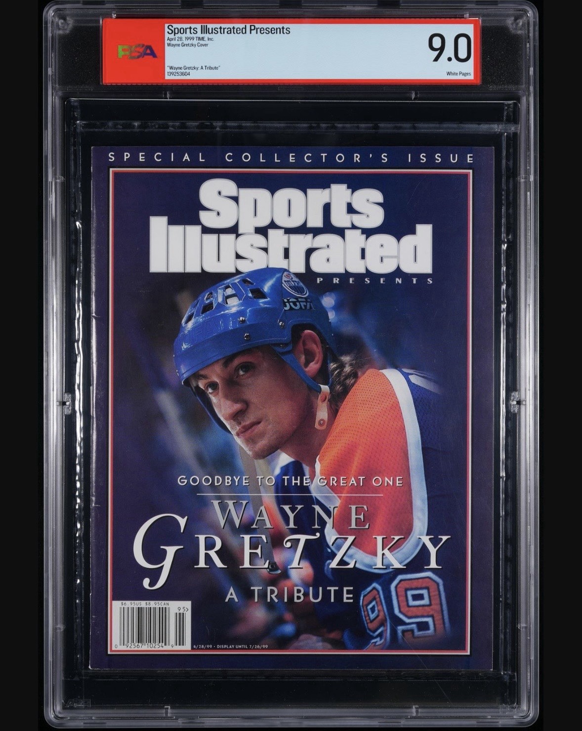 Wayne Gretzky 1999 Sports Illustrated Newsstand Retirement Issue PSA 9.0