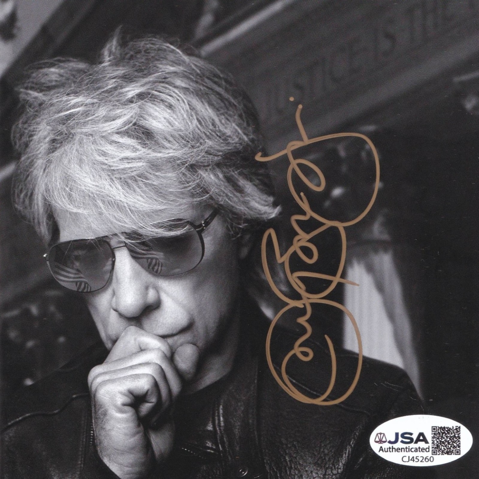 Jon Bon Jovi signed only CD cover JSA COA Jon Bon Jovi signed only CD cover JSA COA