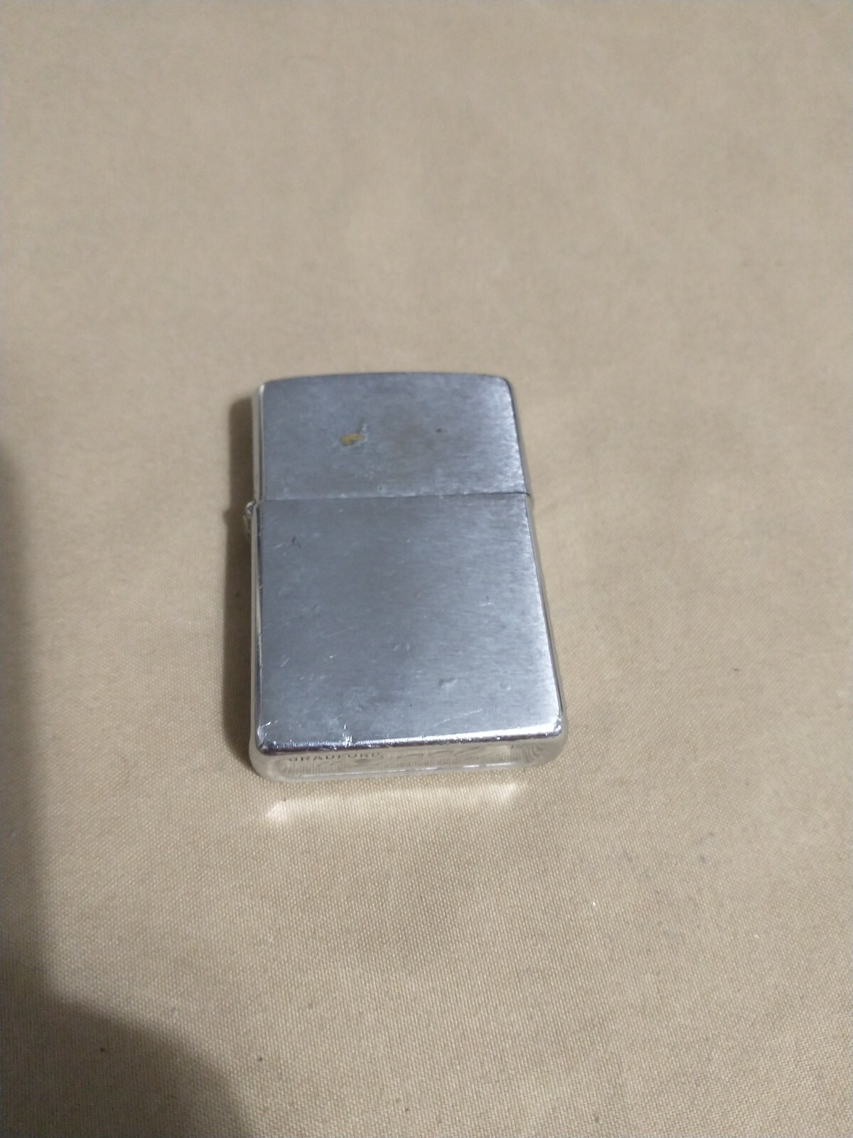 Vintage - Brushed Silver - 1978 Zippo Lighter - *NEW WICK & FLINT/LOOSE LID/GOOD