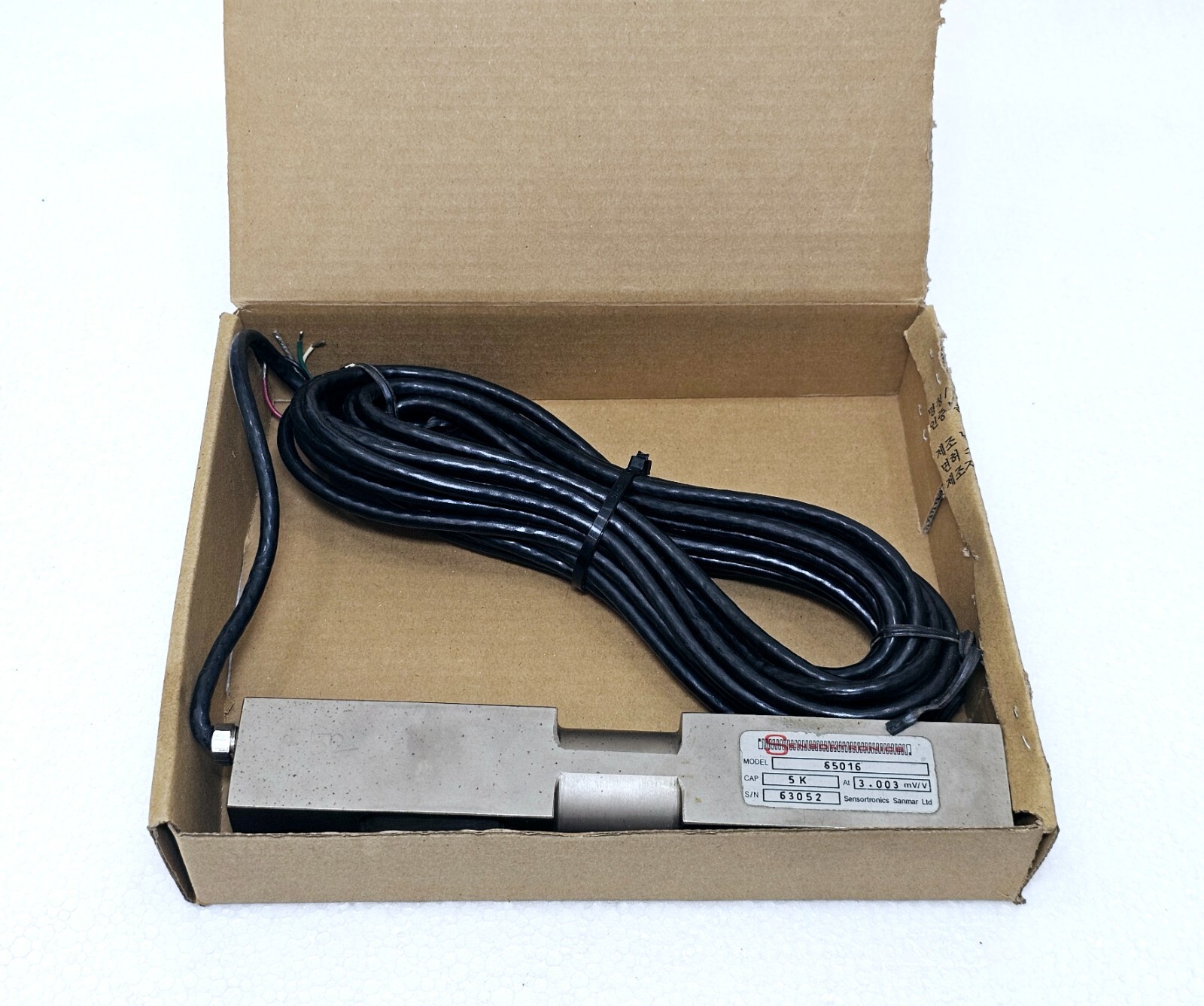 SENSORTRONICS 65016 DOUBLE-ENDED SHEAR BEAM LOAD CELL